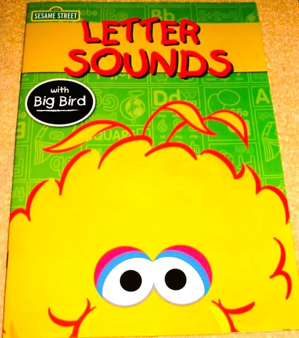 Sesame Street Workbook LETTER SOUNDS (2016) Phonics Preschool Big Bird